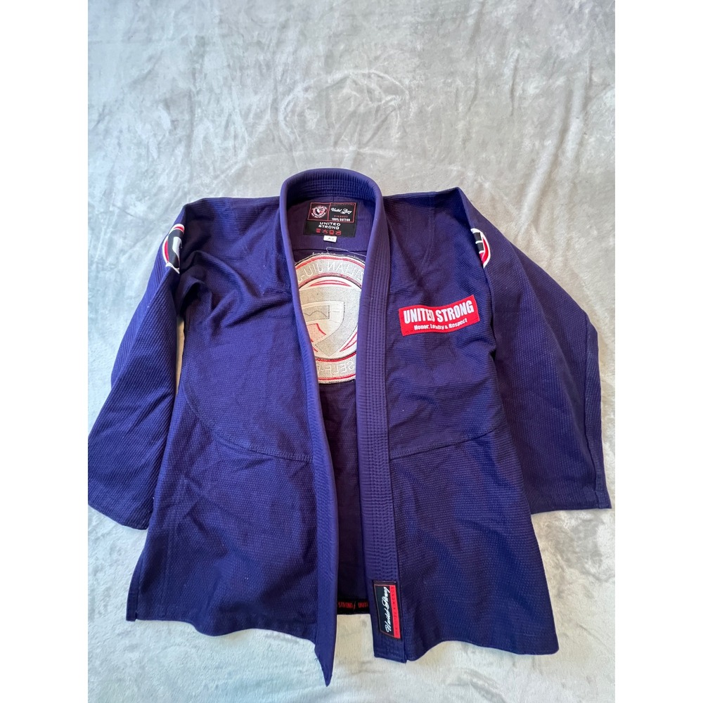 United Strong Jiu Jitsu Kimono Mens A-1 Purple BJJ MMA Gi Top
